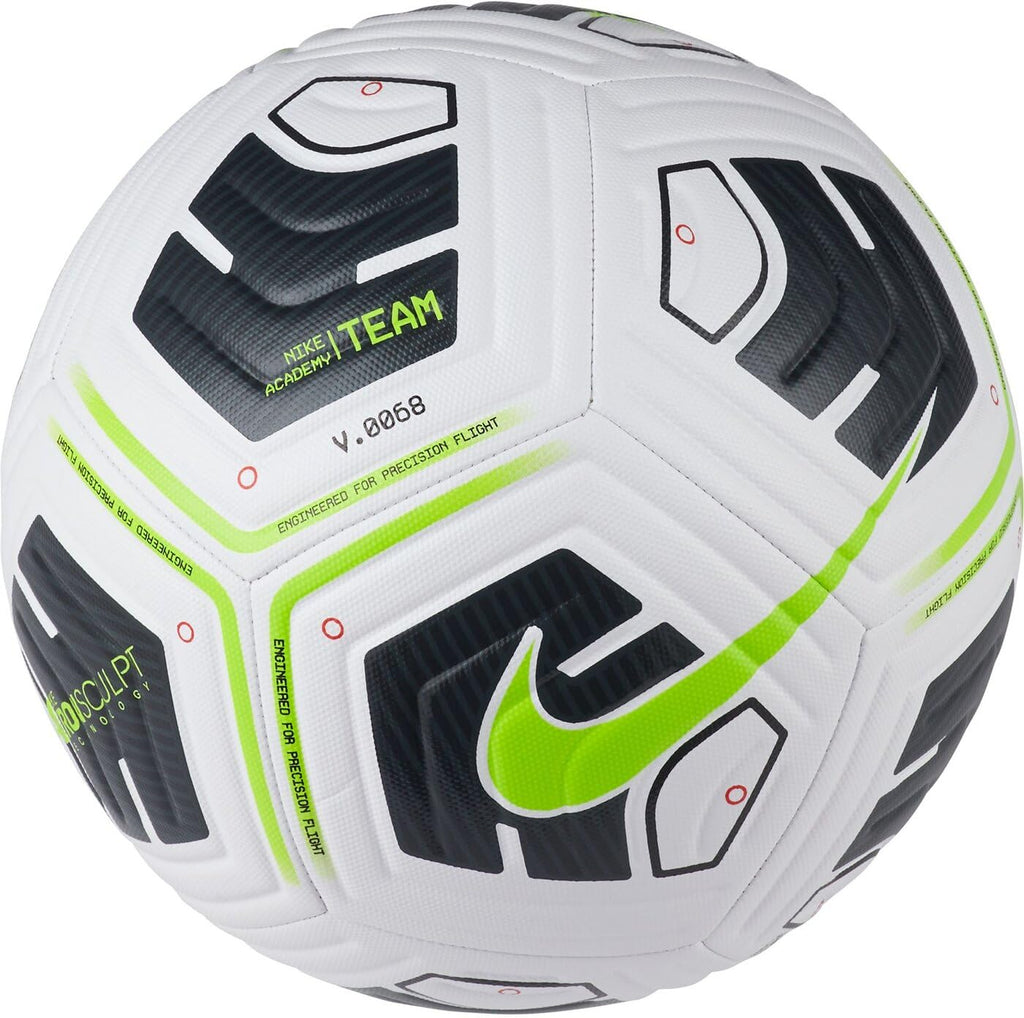 Nike Academy - Team Fußball Ball 5 White / Black / Volt - CCOOPZ COLLECTIVE
