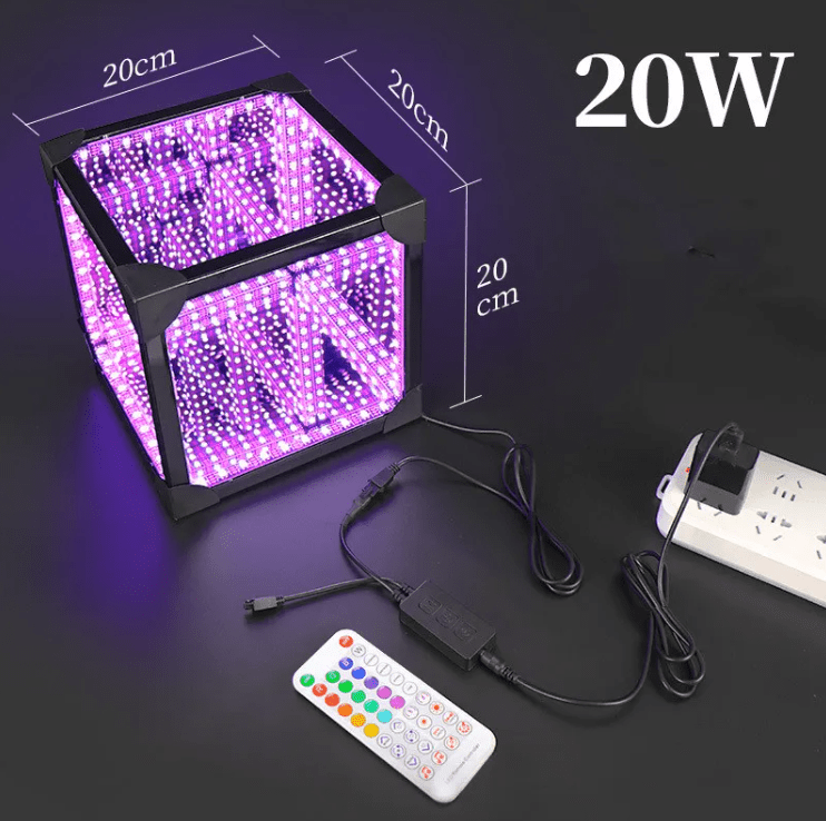 Thousand Mirrors 3D Lamp Magic Cube Gaming Room Decorative Ambient LED Lights - CCOOPZ COLLECTIVE