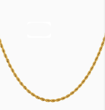 Trendy 18K Gold Plated Stainless Steel Twist Chain Necklace - CCOOPZ COLLECTIVE