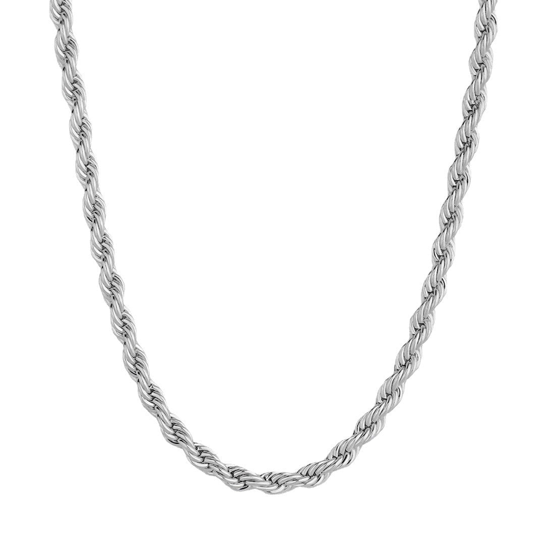 Trendy 18K Gold Plated Stainless Steel Twist Chain Necklace - CCOOPZ COLLECTIVE