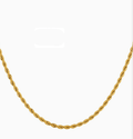 Trendy 18K Gold Plated Stainless Steel Twist Chain Necklace - CCOOPZ COLLECTIVE
